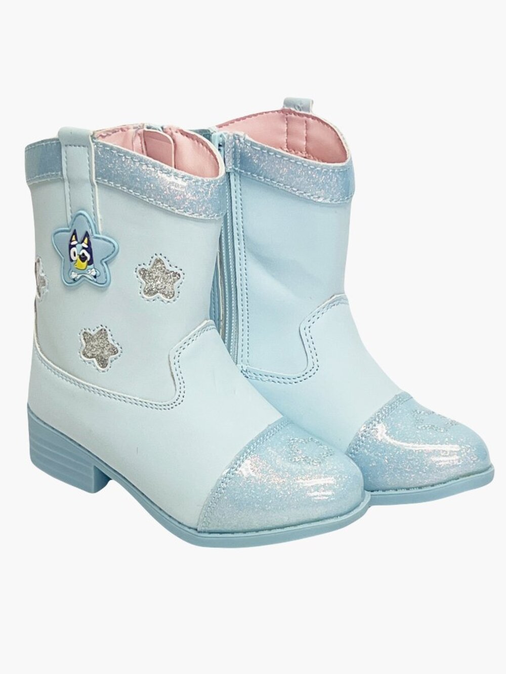 Ground up Bluey & Bingo Light up Western Cowgirl Cowboy Boots SIZE 8 NEW